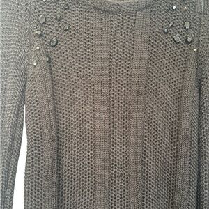 Zara Knit Sweater with Embellishments